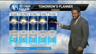 January 20, Monday 6:30 AM Weather Forecast