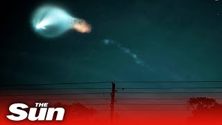 SpaceX launch lights up night sky in Florida & Colorado