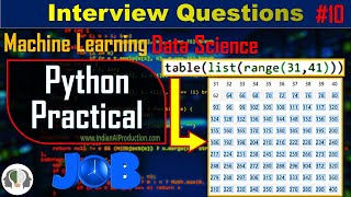 #10 Create Multiplication Table Using Map Lambda Function | Python Interview Question | ML | AI
