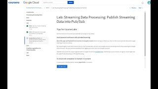Lab: Streaming Data Processing: Publish Streaming Data into Pub/Sub