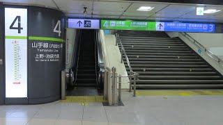 【東京駅】東海道新幹線から京浜東北線・山手線（3・4番線）５号車へ到着