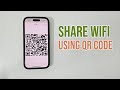 How to share WiFi password from iPhone to Android using QR Code