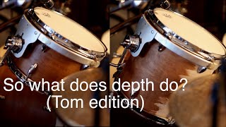 Shallow vs Deep tom drum. 12x8 vs 12x12. What does depth do?