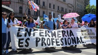 Enfermeros en lucha por mejores condiciones laborales