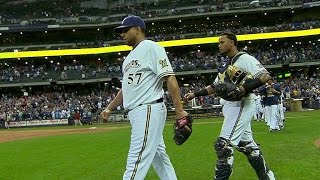 LAD@MIL: K-Rod fans Kendrick to lock down save