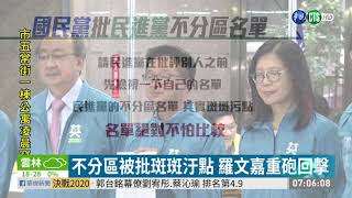 民進黨不分區登記 藍營轟「斑斑汙點」 | 華視新聞 20191120