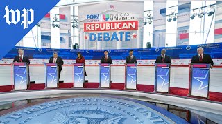 The second Republican primary debate, in 3 minutes