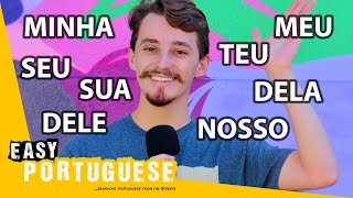 Showing Possession in Brazilian Portuguese (Possessive Pronouns) | Super Easy Portuguese 19