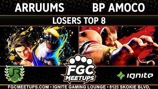 ARRUUMS (Luke) vs BP Amoco (Zangief) - FGC Meetups 88 LOSERS TOP 8 - SF6