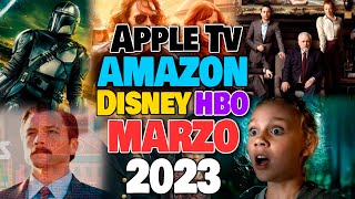 ESTRENOS DISNEY PLUS, HBO Max, AMAZON, APPLE TV, MARZO 2023