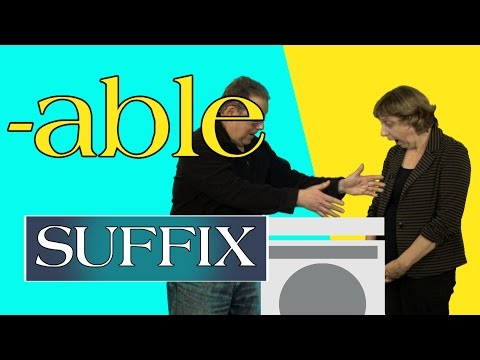 What is the suffix for capable?