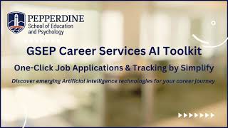 GSEP Career Services Al Toolkit: One-Click Job Applications & Tracking by Simplify