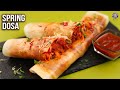 Spring Dosa Recipe | How To Make Schezwan Spring Dosa At Home | Dosa Stuffing Ideas | Ruchi