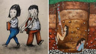 Powerful Illustrations of Our Sad Reality | motivational pictures | Harsh Reality Of Our World  2021