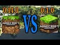 Minecraft PE 0.14.0 vs Minecraft PE 0.1.0 Minecraft PE 0.14.0 vs Minecraft PE 0.1.0