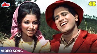 ज़रा हौले हौले चलो (4K) Old Hindi Romantic Songs :Manoj Kumar, Sharmila Tagore | Sawan Ki Ghata 1966