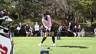 [골프스윙]LPGA 상금왕 ‘3연패’ 달성 고진영의 슈퍼슬로모션 드라이버 정면 \u0026 측면 샷