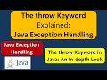 The throw Keyword Explained: Java Exception Handling