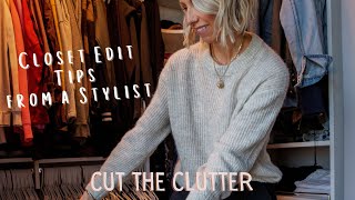 HOW TO PURGE \u0026 EDIT YOUR CLOSET *THE BEST CLOSET CLEAN OUT TIPS