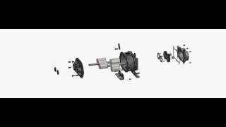 Blower - animated exploded view