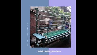 Fabric rolling machine semi automatic