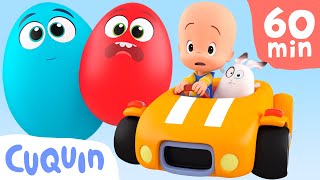 Surprise eggs with cars 🚖! Learn colors and more with Cuquin's educational videos  for baibes