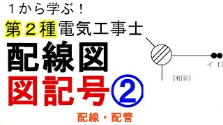 【配線図  図記号②】配線・配管の図記号　１から学ぶ第２種電気工事士