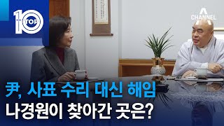 尹, 사표 수리 대신 해임…나경원이 찾아간 곳은? | 뉴스TOP 10