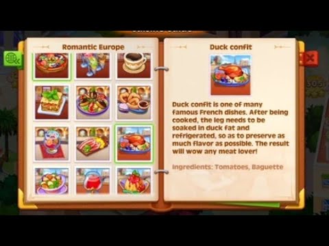 Cooking Madness – Juegos de restaurante de chef Jugabilidad para Android – Europa romántica (trabajo adicional)