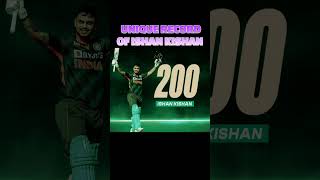 Unique record of ishan kishan #cricket #ishankishan #viratkohli #indvsban #shortvideo #shortsvideo