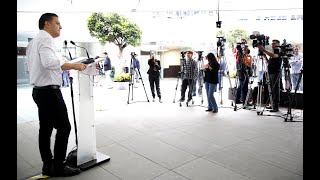 Conferencia del senador Damián Zepeda Vidales al término de la sesión de la Comisión Permanente