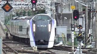 中央本線 特急あずさ21号 松本駅到着