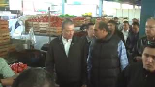 Mercado La Yarda  es visitado por Quirino y Alvaro Ruelas