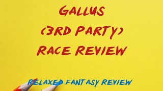 Gallus (from Humblewood) Race Review - DnD 5e