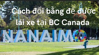 Cách đổi bằng để được lái xe tại BC Canada