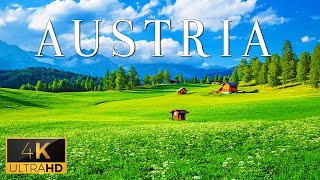 FLYING OVER AUSTRIA (4K UHD) - Peaceful Music With Stunning Beautiful Nature Film For Relaxation