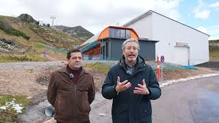 Javier Jové en la estación invernal Valgrande-Pajares.