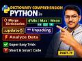 Dictionary Comprehension 🔥 Merge Dict & Min Max Mean | Python Course 2026
