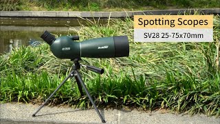 SV28 25-75X70mm Spotting Scope outdoor viewing