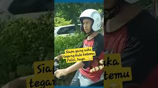 siapa yang suka tegang kalo ketemu polisi, ngaku.. || funny #shorts