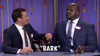 Shaq bites Jimmy Fallon