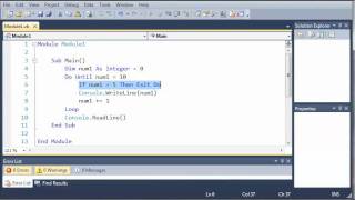 Visual Basic Tutorial - 32 - Exit Do Loops