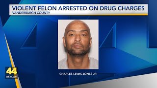 Felon arrested on drug and gun charges in Vanderburgh County
