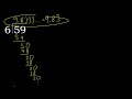 divide 59 by 6 decimal result . division with 1 digit divisors . how to do