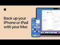 How to back up your iPhone or iPad with your Mac | Apple Support