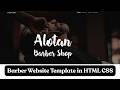 How to make a Simple Barber Website in HTML CSS and Javascript | Source code