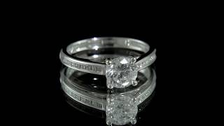 PR1088 1.33ct Channel Set Diamond Engagement Ring Dublin