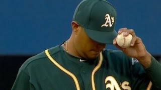 OAK@TOR: Doubront tosses 6 1/3 innings of relief