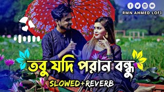 Dhar Dharina Para Porshi Lofi 🥀 তবু যদি পরান বন্ধু আমার পানে চায় ( Slowed+Reverb ) Rmn Ahmed Lofi