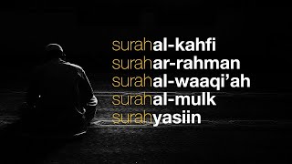 Surah Al Kahfi I Ar Rahman I Al Waqiah I Al Mulk I Yasiin - Ismail Annuri